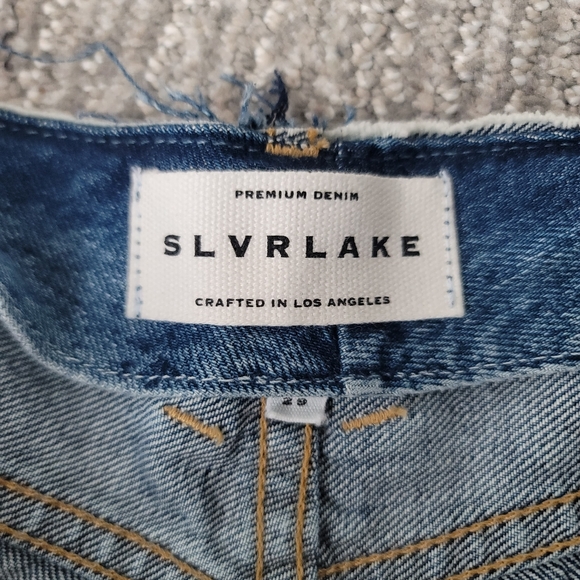 SLVRLAKE Taylor Wide Leg Pleated Jeans Size 29 In Sweet Memory - Picture 14 of 14